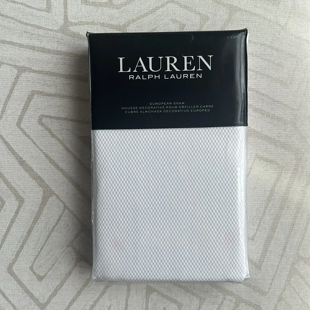 Ralph Lauren Marabella Scalloped Euro Sham White Cotton